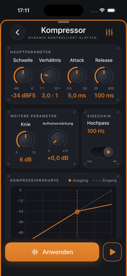 Kompressor in jd.Edit