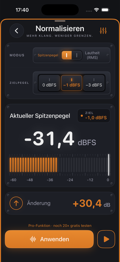 Normalisieren in jd.Edit