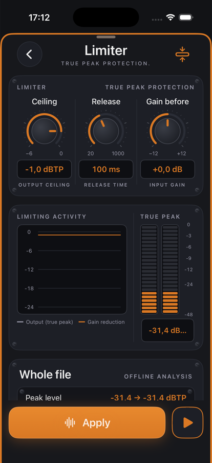 Limiter in jd.Edit
